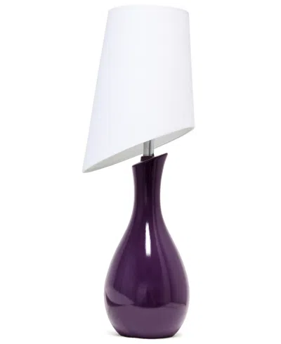 Lalia Home 29" Eggplant Contemporary Table Lamp In Purple