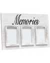 Lalia Home 3 Photo Collage Frame 4x6 Picture Frame In White