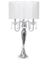 Lalia Home 31in Cascading Crystal Table Lamp