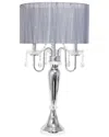 Lalia Home 31in Cascading Crystal Table Lamp