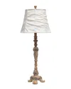 Lalia Home 31in Tall Vintage Embellished Table Lamp With Ruffled Shade