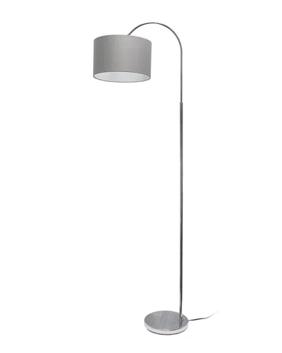 Lalia Home 66in Modern Arched Floor Lamp & Led Bulb Included In Metallic