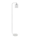 Lalia Home Antique Style Industrial Iron Lantern Floor Lamp In White