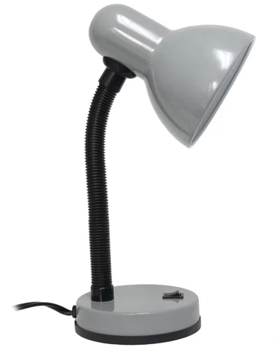 Lalia Home Laila Home Basic Metal Desk Lamp With Flexible Hose Neck In Silver