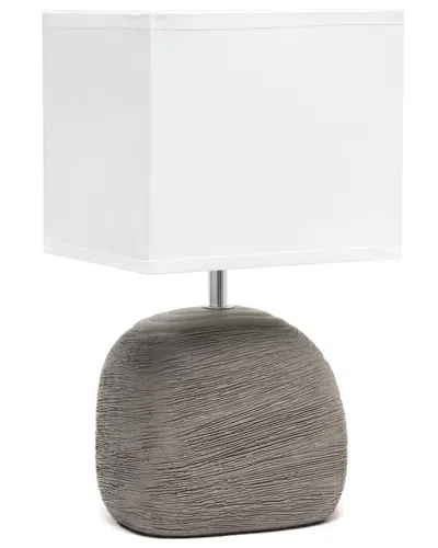 Lalia Home Laila Home Bedrock Ceramic Table Lamp In Grey