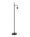 Lalia Home Black Matte 1-light Beacon Floor Lamp In Black