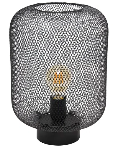 Lalia Home Laila Home Black Metal Mesh Industrial Table Lamp
