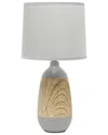 Lalia Home Laila Home Ceramic Oblong Table Lamp In Gray