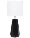 Lalia Home Ceramic Prism Table Lamp In Black