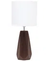 Lalia Home Laila Home Ceramic Prism Table Lamp In Brown