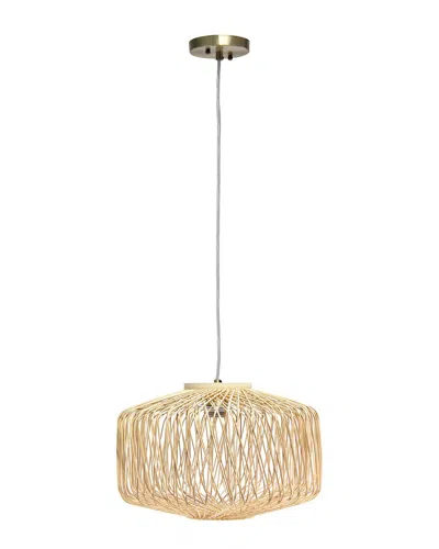Lalia Home Circular Rattan Pendant