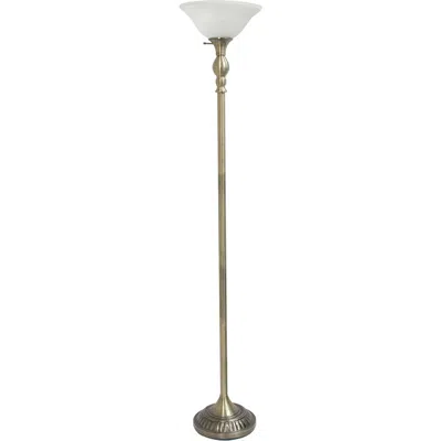 Lalia Home Classic 1 Light Torchiere Floor Lamp In Gold