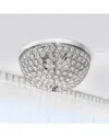 Lalia Home Crystal Glam 2 Light Ceiling Flush Mount 2pk In Metallic