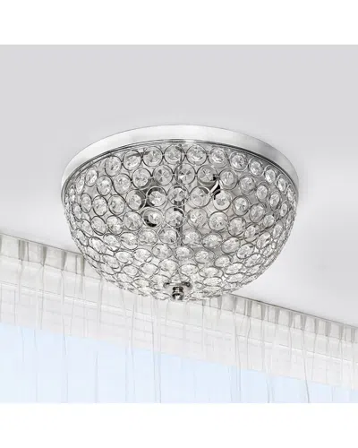 Lalia Home Crystal Glam 2 Light Ceiling Flush Mount 2pk In Metallic