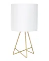 Lalia Home Laila Home Down To The Wire Table Lamp With Fabric Shade In Gold