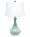 Lalia Home Laila Home Droplet Table Lamp With Fabric Shade In Aqua