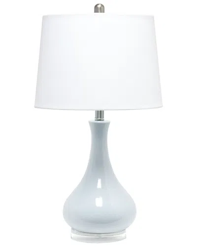 Lalia Home Laila Home Droplet Table Lamp With Fabric Shade In Blue