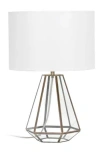 Lalia Home Geometric Table Lamp In White