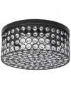 Lalia Home Glam 2 Light 12 Inch Round Flush Mount In Bronze
