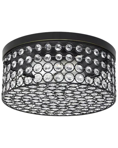 Lalia Home Glam 2 Light 12 Inch Round Flush Mount In Bronze