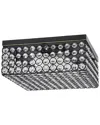 Lalia Home Glam 2 Light 12 Inch Square Flush Mount In Bronze