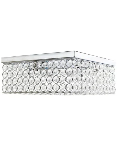 Lalia Home Glam 2 Light 12 Inch Square Flush Mount In Metallic