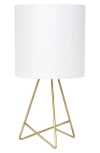 Lalia Home Laila Home Down To The Wire Table Lamp With Fabric Shade In Gold