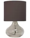 Lalia Home Laila Home Glass Raindrop Table Lamp With Fabric Shade In Smoke