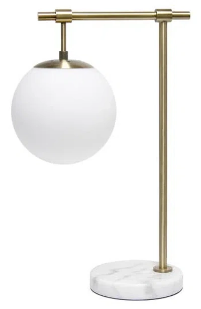 Lalia Home Globe Desk Lamp In White