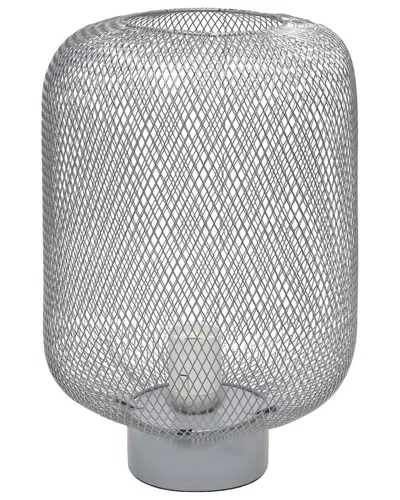 Lalia Home Laila Home Gray Metal Mesh Industrial Table Lamp