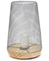 Lalia Home Laila Home Gray Wired Mesh Uplight Table Lamp In Gray