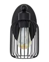 Lalia Home Ironhouse 10.5in Industrial Decorative Cage Wall Sconce
