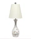 Lalia Home Malibu Curved Mosaic Seashell Table Lamp In Multi