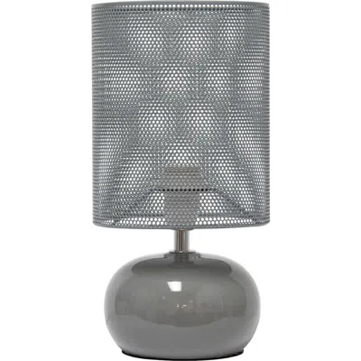 Lalia Home Mesh Shade Table Lamp In Gray