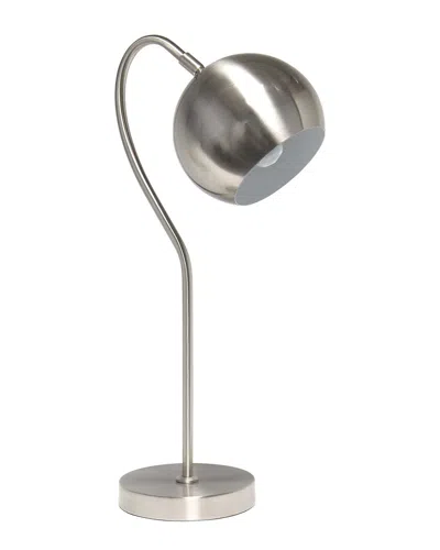 Lalia Home Mid Century Curved Table Lamp In Metallic