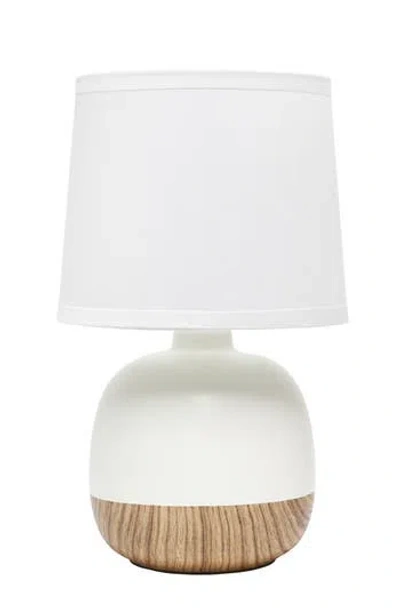 Lalia Home Midcent Table Lamp In White