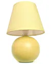 Lalia Home Laila Home Mini Ceramic Globe Table Lamp In Yellow
