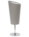 Lalia Home Laila Home Mini Chrome Table Lamp With Angled Fabric Shade In Grey