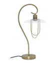 Lalia Home Modern Metal Scroll Table Lamp In Brass
