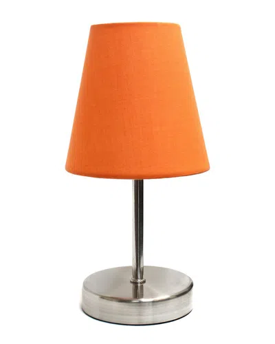 Lalia Home Nauru 10.5in Traditional Petite Metal Stick Bedside Table Desk Lamp In Silver