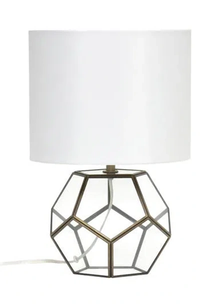 Lalia Home Octagonal Table Lamp In White