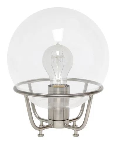 Lalia Home Old World Globe Glass Table Lamp In Metallic