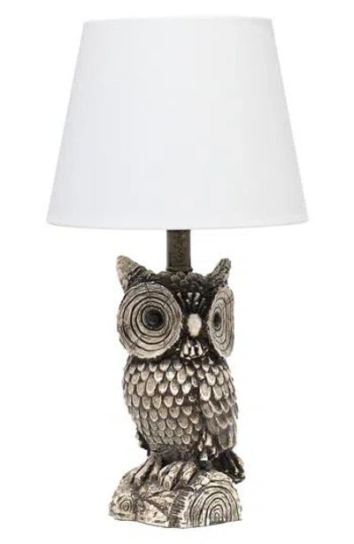 Lalia Home Owl Table Lamp In Brown