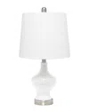 Lalia Home Paseo Table Lanp With White Fabric Shade In White