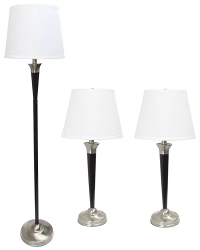 Lalia Home Perennial Modern Sonoma 3 Piece Metal L In Black