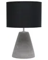 Lalia Home Pinnacle Concrete Table Lamp In Black