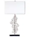 Lalia Home Laila Home Prismatic Crystal Sequin And Chrome Table Lamp In Silver