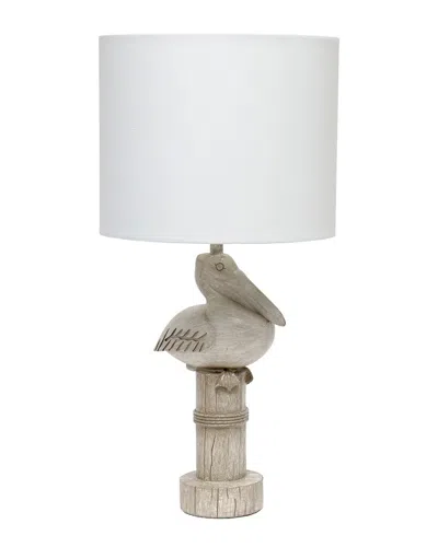 Lalia Home Shoreside 17.25in Sitting Pelican Lamp