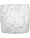Lalia Home Laila Home Square Flushmount Ceiling-light With Scroll Swirl Design In White