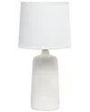 Lalia Home Laila Home Textured Linear Ceramic Table Lamp In Off-white